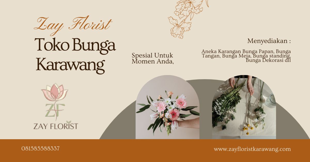 Coklat Minimalis Estetik Diskon Toko Bunga Kupon Hadiah (1200 x 626 piksel)